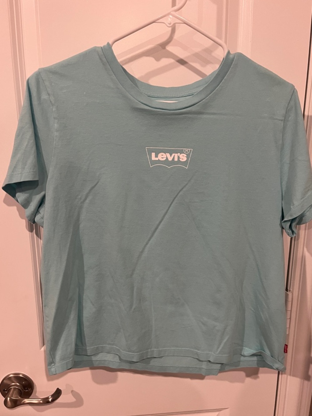 Levi's Pale Teal Crewneck Logo Tee
